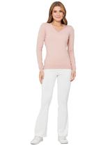 Sweater Anistia Feminino De Lã Manga Longa Decote V. Sweater Anistia Feminino De Lã Manga Longa Decote V.