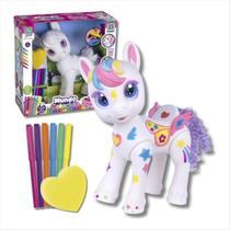 Sweet Pony Super Toys Ref. 570 Pônei para Colorir com 6 Canetinhas, Moldes e Esponja Sweet Pony Super Toys Ref. 570 Pônei para Colorir com 6 Canetinhas, Moldes e Esponja