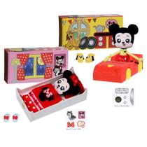 SWEET SEAMS 6 "Soft Rag Doll Amazon Exclusive Bundle Pack 2pc Toy Clássico Minnie Mouse Doll e Playset para dormir mais clássico Mickey Mouse e Car Playset