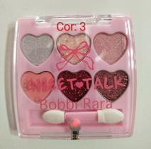 Sweet Talk Paleta de Sombras, 6 Cores Iluminadas, Formato Coração - Bobbi Rara COR:01