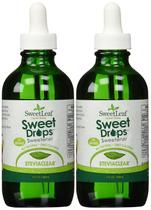 SweetLeaf SteviaClear Sweet Drops Stevia Liquid 120 ml (pacote com 2)
