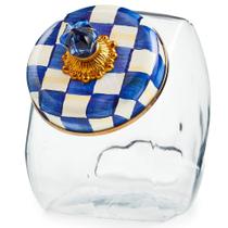 Sweets Jar MACKENZIE-CHILDS Biscoito de vidro pequeno 1,89L azul Sweets Jar MACKENZIE-CHILDS Biscoito de vidro pequeno 1,89L azul