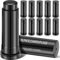Sweetude, 12 peças de tinta facial esportiva preta para olhos de futebol Sweetude, 12 peças de tinta facial esportiva preta para olhos de futebol