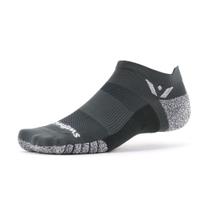 Swiftwick FLITE XT ZERO Calcetines Antideslizantes para Correr y Golf, Estabilidad Suprema (Gris, Mediano)