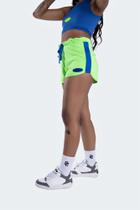 Swimming Shorts Overcome Feminino Patch Verde/Azul