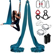 Swing aéreo de seda e ioga VEVOR de 11 metros com tecido de nylon Swing aéreo de seda e ioga VEVOR de 11 metros com tecido de nylon