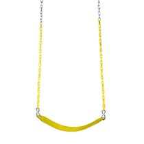 Swing Belt Gorilla Playsets Deluxe Yellow com correntes revestidas Swing Belt Gorilla Playsets Deluxe Yellow com correntes revestidas