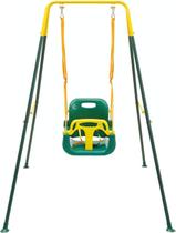 Swing FUNLIO Toddler 3 em 1 com suporte dobrável de metal verde Swing FUNLIO Toddler 3 em 1 com suporte dobrável de metal verde