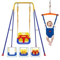 Swing Set 2 em 1 para crianças Swing & Jumper para uso interno/externo Swing Set 2 em 1 para crianças Swing & Jumper para uso interno/externo