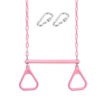 Swing Set Accessories Take Me Away 18 Pink Trapeze com correntes Swing Set Accessories Take Me Away 18 Pink Trapeze com correntes