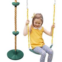 Swing Set ZNCMRR Tree Swing Climbing Rope para crianças verde