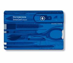 Swisscard Suiço 10 funções Victorinox Classic Azul Translúcido 0.7122.T2