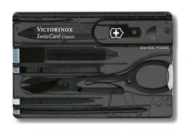 Swisscard Suiço 10 funções Victorinox Classic Preto Translúcido 0.7133.T3 Swisscard Suiço 10 funções Victorinox Classic Preto Translúcido 0.7133.T3