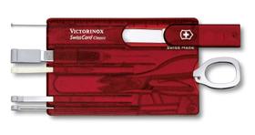 Swisscard Suiço 10 funções Victorinox Classic Vermelho Translúcido 0.7100.T Swisscard Suiço 10 funções Victorinox Classic Vermelho Translúcido 0.7100.T