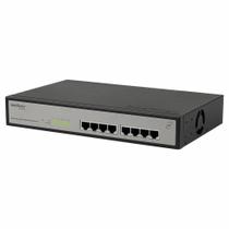 Switch 08 Portas Intelbras Sf802af 10/100 Mbps Poe Ativo