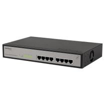 Switch 08 portas intelbras sf802af 10/100 mbps poe ativo