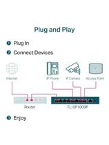 Switch 09 Portas Tl-Sf1009P Poe