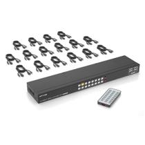 Switch 16 Portas KVM 4K Hdmi/Usb 3480X2160 C/ Cabo Rack 19 MT-1601HK-C MT-VIKI