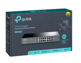 Switch 16 Portas TP-Link Gigabit 10/100/1000 Mbps Rack/Desk - TL-SG1016D - TPLINK