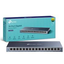 Switch 16 Portas TP-Link TL-SG116 Gigabit 10/100/1000 Auto-MDI/MDIX Aço