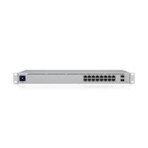 Switch 16 Portas Ubiquiti UniFi - 16 Portas Gigabit - 2 portas SFP - PoE+ - 42W - USW-16-POE