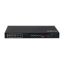 Switch 16p fast poe 2p giga 2p sfp combo skd sf 1822 hi-poe intelbras