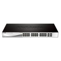 Switch 24 portas D-Link DGS-1210-28 - Gerenciável - 24 portas Gigabit + 4 portas ComboSFP