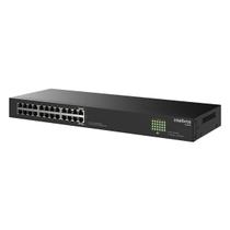 Switch 24 Portas Intelbras S1124G - Portas Gigabit RJ45 - Proteção Contra Surtos - Rack 1U - Bivolt Switch 24 Portas Intelbras S1124G - Portas Gigabit RJ45 - Proteção Contra Surtos - Rack 1U - Bivolt