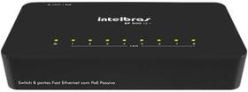Switch 8 Portas Fast Ethernet SF 800 Q+ Preto Intelbras