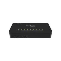 Switch 8 Portas Intelbras SF 800 Q+ - Fast Ethernet - Preto