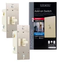 Switch adicional Enbrighten Almond, pacote com 2 unidades Z-Wave/Zigbee 85096