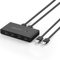 Switch Box Adaptador Compartilhamento 2x4 USB 2.0 Ugreen 2 Entradas 4 Saídas USB Pc Laptop (30767) Switch Box Adaptador Compartilhamento 2x4 USB 2.0 Ugreen 2 Entradas 4 Saídas USB Pc Laptop (30767)