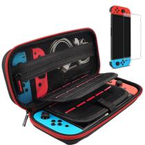 Switch Case + protetor de tela de vidro temperado para Nintendo Switch