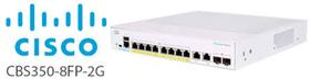 Switch Cisco CBS350-8FP-E Gerenciado 8 portas PoE