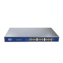 Switch (Comutador) 24 Portas 10/100/1000 Poe + 2 Portas Sfp Uplink 15,4w 802.3af 400w Total - Dn-Poe-33024pf