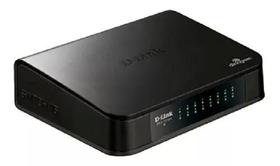 Switch d-link 16 portas fast-ethernet 10/100mbps des -1016a