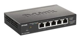 Switch D-Link alimentado por PoE gerenciado inteligente de 5 portas Gibabit