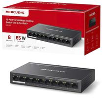 Switch De Mesa Mercusys MS110P 10/100 10 Portas Com Poe+ Switch De Mesa Mercusys MS110P 10/100 10 Portas Com Poe+