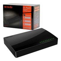 Switch de Mesa Tenda 8 Portas 10/100/1000Mbps Gigabit - SG108