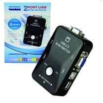 Switch De Monitor Kvm 2 Portas Sem Os Cabos Kvm21ua 2502