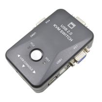 Switch de monitor VGA 1 entrada x 2 saídas KVM2