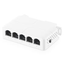 Switch de passagem PoE Binardat 1 PoE em 4 saídas PoE 90W 100Mbps
