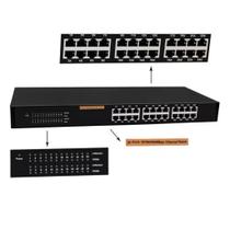Switch de Rede 16/24 Portas RJ45 MDI/MDI-X 1000Mbps Conexão Estável Gigabit Knup