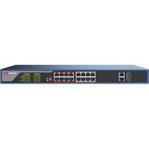 Switch De Rede 16 Portas 100Mbps DS-3E0318P-E Hikvision