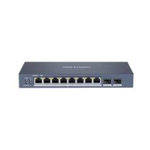 Switch de rede Hikvision DS-3E1510P-SI, 8 portas Gigabit PoE + 2 SFP, 110 W, Metal Switch de rede Hikvision DS-3E1510P-SI, 8 portas Gigabit PoE + 2 SFP, 110 W, Metal
