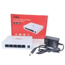 Switch De Rede Rj45 Gigabit - 5 Portas 10/100/1000 Mbps