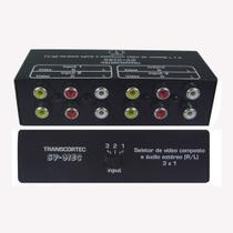 Switch de vídeo composto rca manual 3 para 1 / sv31ec