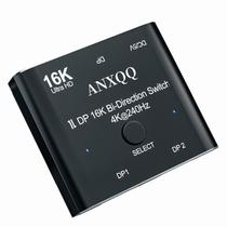 Switch DisplayPort ANXQQ 16K - Saída Bidirecional 2 em 1