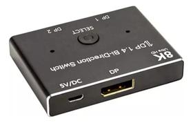 Switch Displayport Bi Direcional 1x2 2x1 8k 30hz 4k 120hz Br