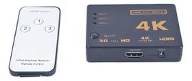 Switch Divisor Hd Hub Hdmi 1.4 Splitter Divisor 3X1 Controle